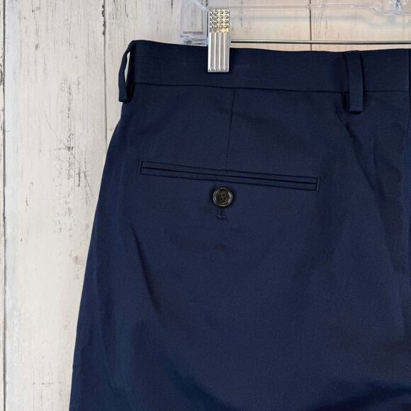 NWT J. Crew Navy Ludlow Slim-fit Suit Pant in Italian Chino AT051 Size 33 x 34 - Picture 8 of 16